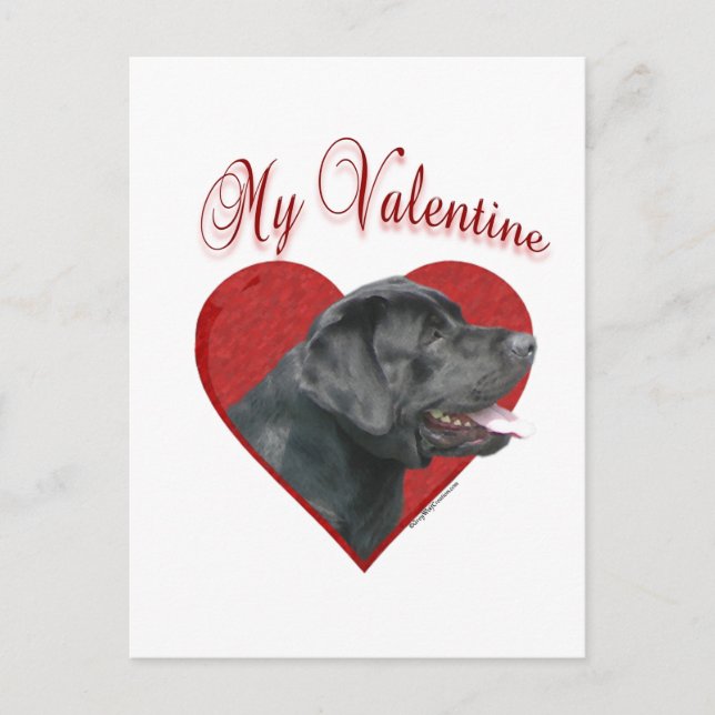 Cartes Pour Fêtes Annuelles My Labrador Retriever Valentine (Devant)