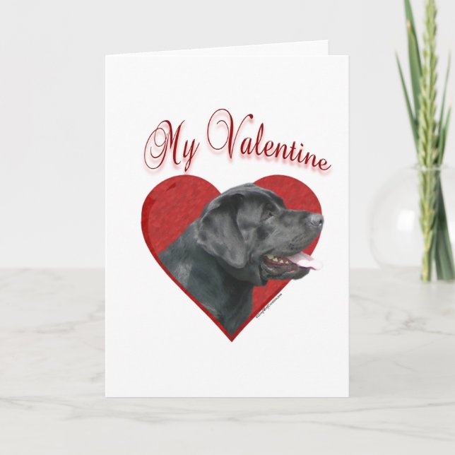 Cartes Pour Fêtes Annuelles My Labrador Retriever Valentine (Devant)