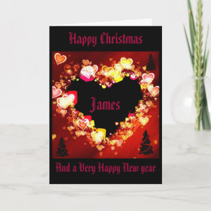 Cartes Pour Fêtes Annuelles "My love is Ablaze This Christmas"