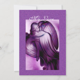 Cartes Pour Fêtes Annuelles My Love - Purple Angel