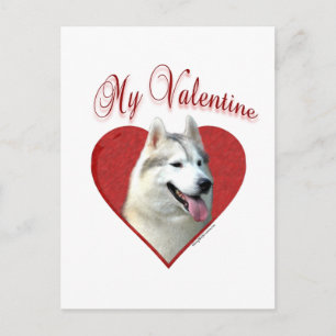 Cartes Pour Fêtes Annuelles My Siberian Husky Valentine : Love Huskies