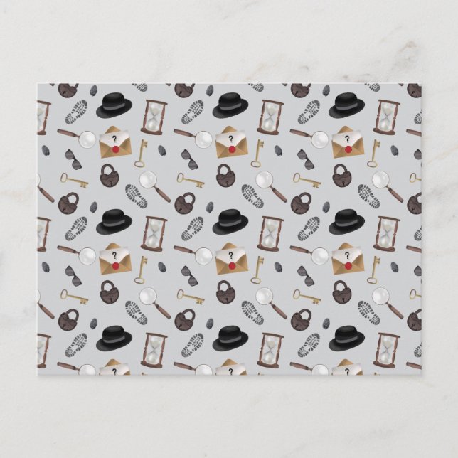 Cartes Pour Fêtes Annuelles Mystery Kids Secret Agent Spy Detective Thème (Devant)