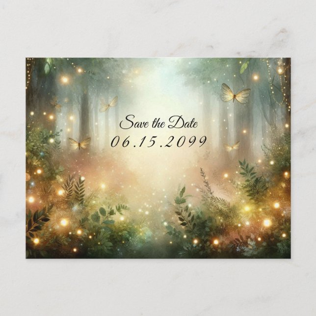 Cartes Pour Fêtes Annuelles Mystic Forrest Meadow Magic (Devant)