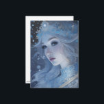 Cartes Pour Fêtes Annuelles Mystical Ice Queen - Imaginaire Winter Goddess Art<br><div class="desc">Découvrez l'enchantement de la saison d'hiver avec ce magnifique portrait Imaginaire de la Reine des neiges d'hiver,  maintenant présenté sur une carte de vacances. Apportez une touche de magie à vos salutations avec ce design magnifique et unique.</div>