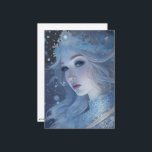 Cartes Pour Fêtes Annuelles Mystical Ice Queen - Imaginaire Winter Goddess Art<br><div class="desc">Découvrez l'enchantement de la saison d'hiver avec ce magnifique portrait Imaginaire de la Reine des neiges d'hiver, maintenant présenté sur une carte de vacances. Apportez une touche de magie à vos salutations avec ce design magnifique et unique.</div>