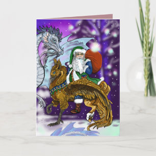 Cartes Pour Fêtes Annuelles Mythic Santa