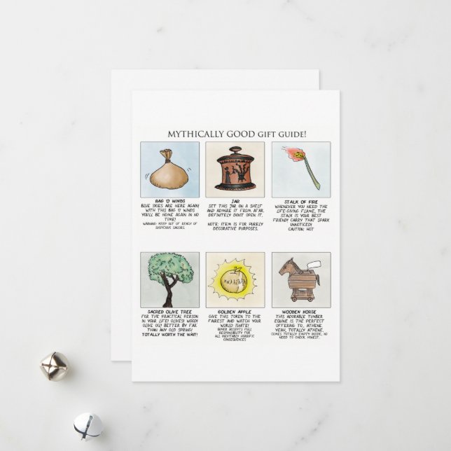 Cartes Pour Fêtes Annuelles Mythologie Bon Guide Cadeau Mythologie Voiture de  (Devant/Arrière en situation)