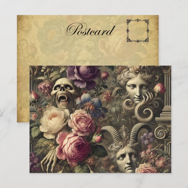 Cartes Pour Fêtes Annuelles Mythos manifeste - gothique victorien (Devant / Derrière)