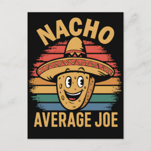 Cartes Pour Fêtes Annuelles Nacho moyenne joe mexicain rétro cinco de mayo drô