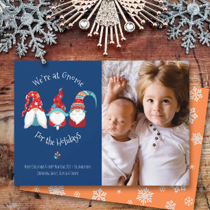 Cartes Pour Fêtes Annuelles Nain de jardin pour la photo amusante de typograph