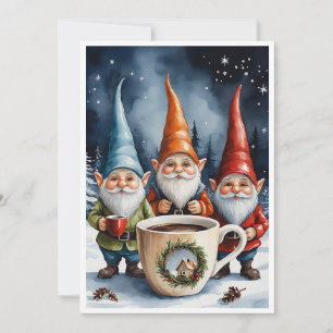 Cartes Pour Fêtes Annuelles Nains Drôles Branchés Fantaisistes Fantastiques Sa