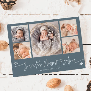Cartes Pour Fêtes Annuelles Naissance de l'aide de Noël Slate