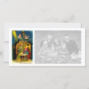 Cartes Pour Fêtes Annuelles Naissance de Noël Vintage de Jésus