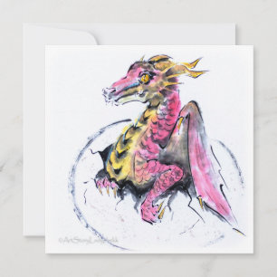 Cartes Pour Fêtes Annuelles Naissance d'un dragon // Bébé dragon