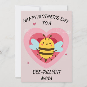 Cartes Pour Fêtes Annuelles Nana bee-rillante