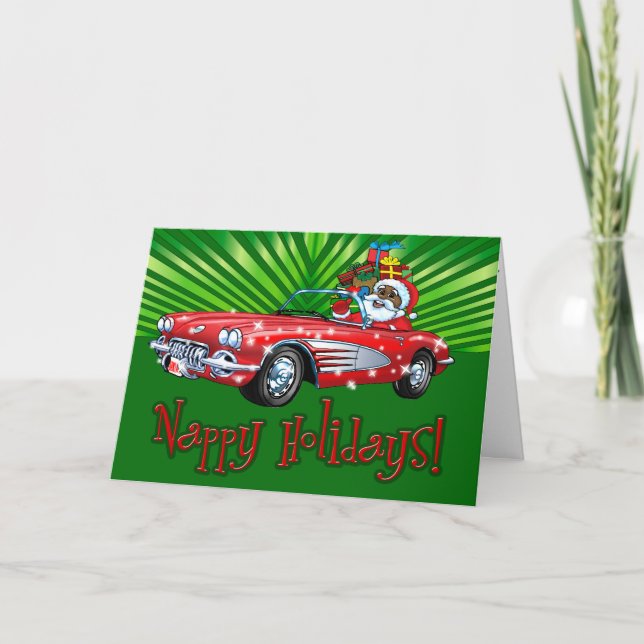 Cartes Pour Fêtes Annuelles Nappy Holidays! Holiday Card (Devant)