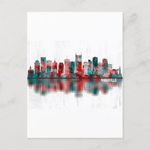 Cartes Pour Fêtes Annuelles Nashville Tennessee Skyline