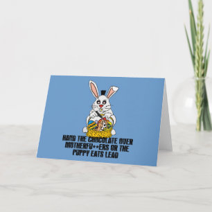 Cartes Pour Fêtes Annuelles Nasty lapin de Pâques