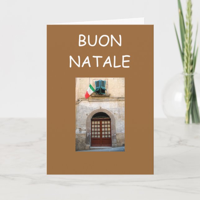 CARTES POUR FÊTES ANNUELLES NATALE DE BUON (Devant)