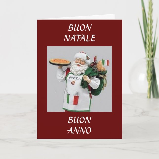 CARTES POUR FÊTES ANNUELLES NATALE DE BUON / BUON ANNO ITALIAN PÈRE NOËL (Devant)