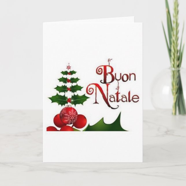 CARTES POUR FÊTES ANNUELLES NATALE DE BUON / BUON ANNO ITALIAN PÈRE NOËL (Devant)