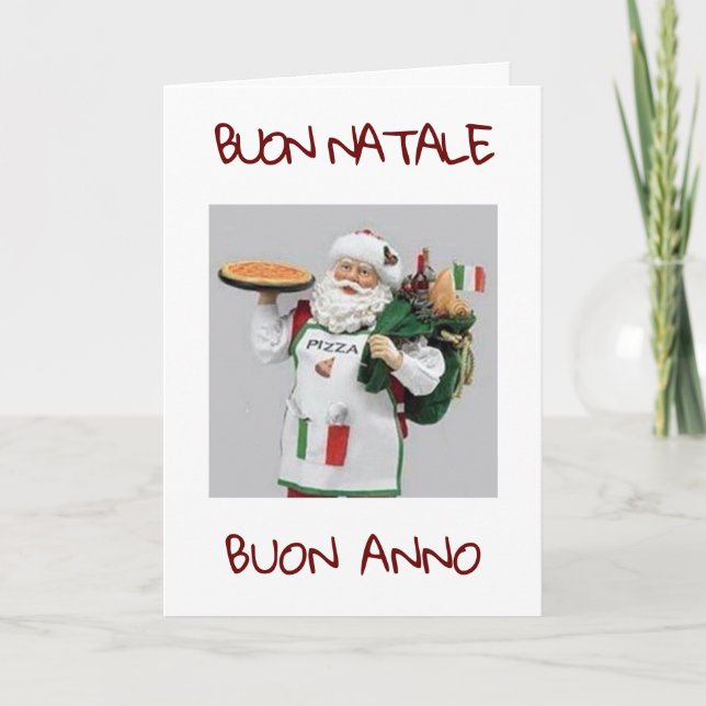 CARTES POUR FÊTES ANNUELLES NATALE DE BUON / BUON ANNO ITALIAN PÈRE NOËL (Devant)