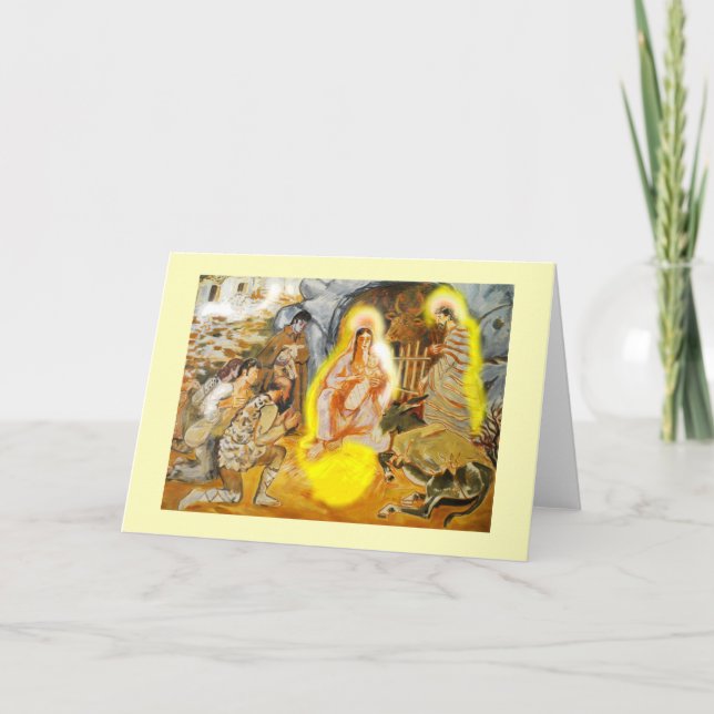 Cartes Pour Fêtes Annuelles Nativité (Devant)