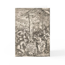 Nativité allemand par Jonas Umbach (c 1624-1693)