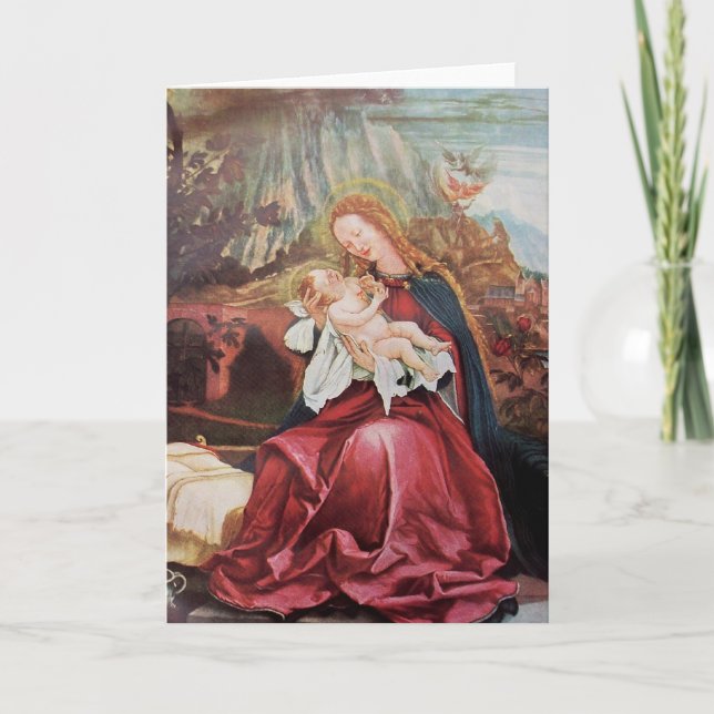 CARTES POUR FÊTES ANNUELLES NATIVITÉ AVEC ANGELS - MAGIE DE NOËL (Devant)