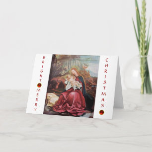CARTES POUR FÊTES ANNUELLES NATIVITÉ AVEC ANGELS - MAGIE DE NOËL