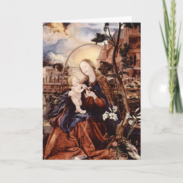 CARTES POUR FÊTES ANNUELLES NATIVITÉ AVEC DES LILLES BLANCHES - MAGIE DE NOËL (Devant)