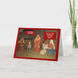 Cartes Pour Fêtes Annuelles Nativité de mauvais goût