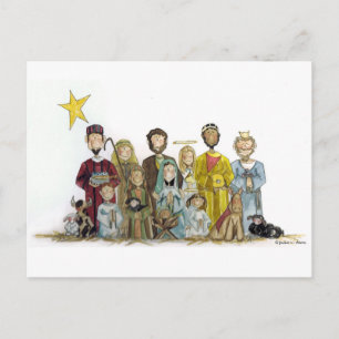 Cartes Pour Fêtes Annuelles Nativité de Noël