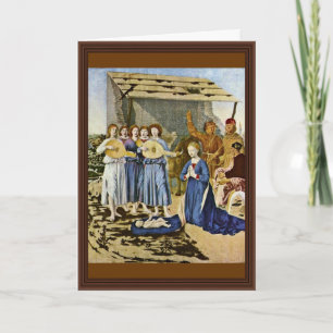 Cartes Pour Fêtes Annuelles Nativité De Piero Della Francesca (Meilleure Quali