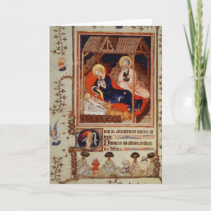 Cartes Pour Fêtes Annuelles Nativité et visite des bergers