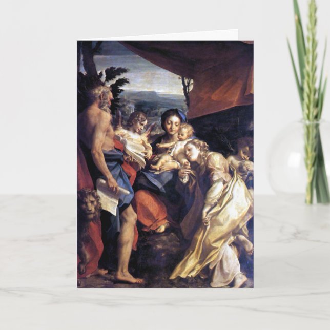 Cartes Pour Fêtes Annuelles Nativité - le jour - Correggio - la Renaissance (Devant)