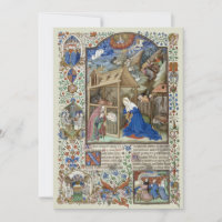 Nativité médiévale de Noël par le Maître de Bedfor