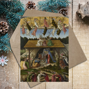 Cartes Pour Fêtes Annuelles Nativité mystique par Sandro Botticelli Noël