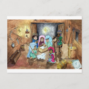 Cartes Pour Fêtes Annuelles Nativité Noël