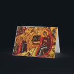 Cartes Pour Fêtes Annuelles Nativité orthodoxe<br><div class="desc">L'icône orthodoxe de nativité</div>