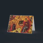 Cartes Pour Fêtes Annuelles Nativité orthodoxe<br><div class="desc">L'icône orthodoxe de nativité</div>