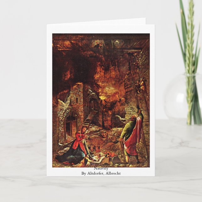 Cartes Pour Fêtes Annuelles Nativité par Altdorfer, Albrecht (Devant)