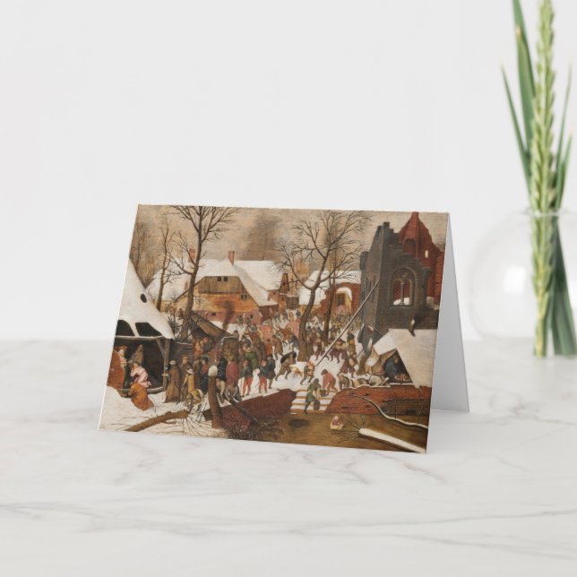 Cartes Pour Fêtes Annuelles Nativité sainte de la Renaissance (Devant)