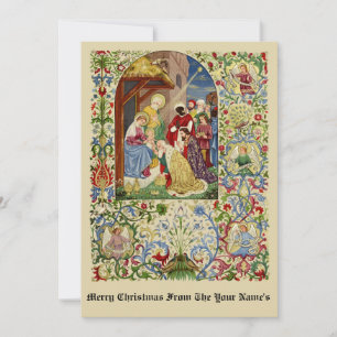 Cartes Pour Fêtes Annuelles Nativité vintage de Noël par Alfred Crispin