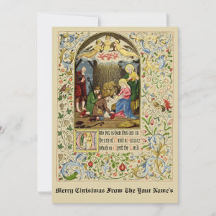 Cartes Pour Fêtes Annuelles Nativité vintage de Noël par Alfred Crispin