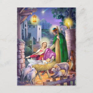 Cartes Pour Fêtes Annuelles Nativity Christmas