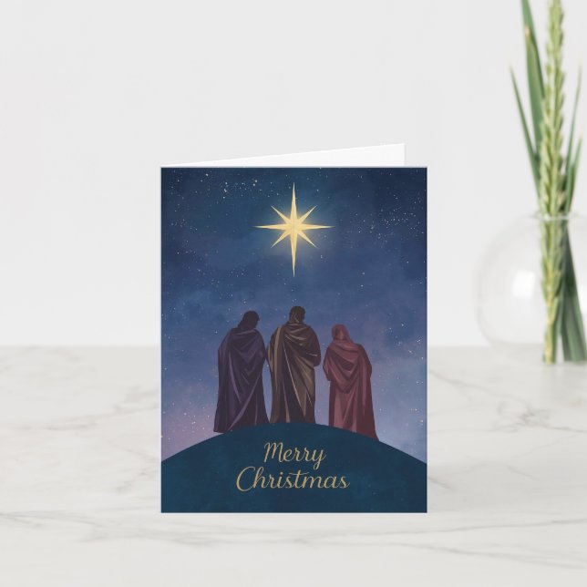 Cartes Pour Fêtes Annuelles Nativity Christmas Card (Devant)