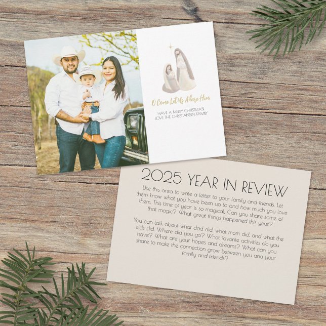 Cartes Pour Fêtes Annuelles Nativity Photo Christmas Card (Créateur téléchargé)