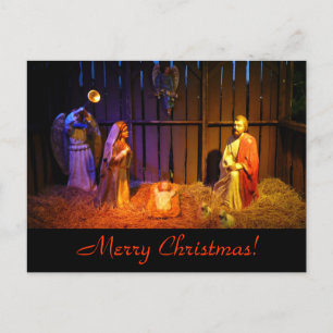 Cartes Pour Fêtes Annuelles Nativity Scene