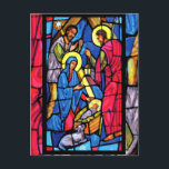 Cartes Pour Fêtes Annuelles Nativity Stained Glass Christmas<br><div class="desc">stained glass drawing of nativity</div>
